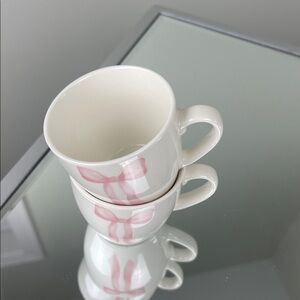 Godinger Pink Bow Espresso Cups – Set of 2